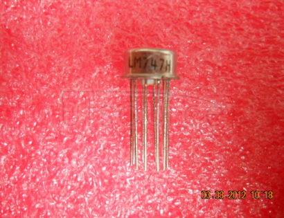 LM747H General Purpose Amplifier 2 Circuit TO-100-10