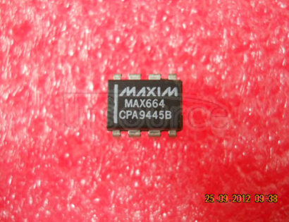 MAX664CPA Dual Mode⑩ 5V/Programmable Vicropower Voltage Regulators