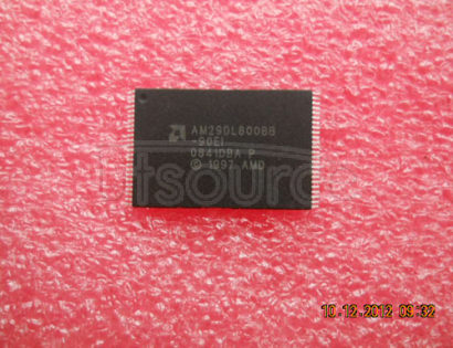 AM29DL800BB-90EI Flash Memory IC<br/> Memory Size:8Mbit<br/> Memory Configuration:512K x 16 / 1M x 8<br/> Package/Case:48-TSOP<br/> Leaded Process Compatible:No<br/> Peak Reflow Compatible 260 C:No<br/> Supply Voltage Max:3.6V<br/> Access Time, Tacc:70ns RoHS Compliant: No