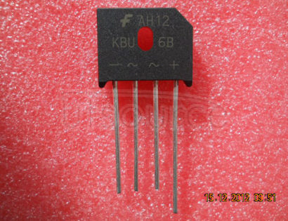 KBU6B SILICON   SINGLE-PHASE   BRIDGE   RECTIFIER(VOLTAGE  - 50 to  800   Volts   CURRENT  -  6.0   Amperes)