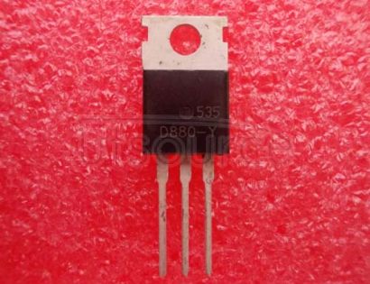 2SD880 Power Bipolar Transistor, 3A I(C), 60V V(BR)CEO, 1-Element, NPN, Silicon, TO-220AB, Plastic/Epoxy, 3 Pin, PLASTIC, TO-220, 3 PIN