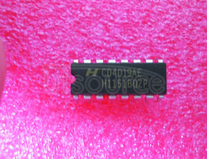 CD4019AE Synchronous   4-Bit   Up/Down   Decade   Counter  .  Synchronous   4-Bit   Up/Down   Binary   Counter