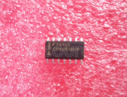 CD4093BCM Quad 2-Input NAND Schmitt Trigger<br/> Package: SOIC<br/> No of Pins: 14<br/> Container: Rail