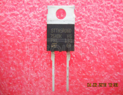 STTH5R06D TURBO 2 ULTRAFAST HIGH VOLTAGE RECTIFIER