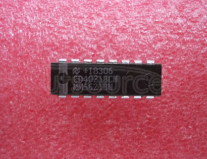 CD4021BCN 8-Stage Static Shift Register; Package: DIP; No of Pins: 16; Container: Rail