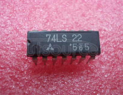74LS22 DUAL 4 INPUT POSITIVE NAND GATES WITH OPEN COLLECTOR OUTPUTS