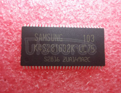 K4S281632K-UC75 128Mbit SDRAM 2M x 16Bit x 4 Banks Synchronous DRAM LVTTL
