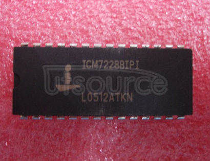 ICM7228BIPI 8-Digit, Microprocessor- Compatible, LED Display Decoder Driver