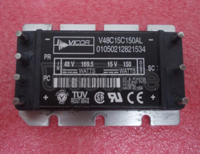 V48C15C150AL 48Vin  /  15Vout  /  150Watts   DC-DC   Converter   Module