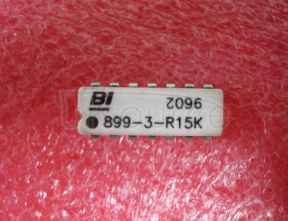 899-3-R15K Dual-In-Line   Thick   Film   Resistor   Networks