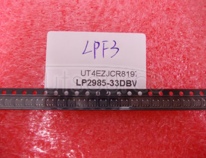 LP2985-33DBVR The LP2985-33DBVR is a fixed-output, low-dropout Voltage Regulator, offers exceptional, cost-effective performance for both portable and non-portable applications. Available in voltages of 1.8, 2.5, 2.8, 2.9, 3, 3.1, 3.3, 5 and 10V, the family has an output tolerance of 1% for the A version (1.5% for the non-A version) and is capable of delivering 150mA continuous load current. Standard regulator features, such as over-current and over-temperature protection, are included.