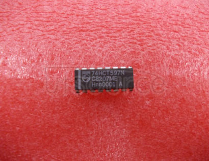 74HCT597N 8-bit   shift   register   with   input   flip-flops