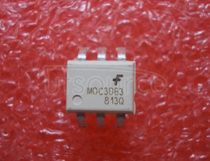 MOC3063TM 6-Pin DIP 600V Zero Crossing Triac Driver Output Optocoupler<br/> Package: DIP-W<br/> No of Pins: 6<br/> Container: Bulk