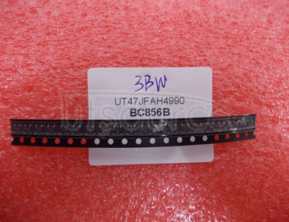 BC856B Ic = 100 mA<br/> Package: PG-SOT23-3<br/> Polarity: PNP<br/> VCEO max: 65.0 V<br/> VCBO max: 80.0 V<br/> ICmax: 100.0 mA<br/> ICM max: 200.0 mA<br/>