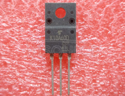 TK10A60D TRANSISTOR 10 A, 600 V, 0.75 ohm, N-CHANNEL, Si, POWER, MOSFET, ROHS COMPLIANT, 2-10U1B, SC-67, 3 PIN, FET General Purpose Power