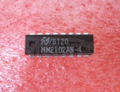 MM2102AN-4 1024-Bit 1024 x 1 Static RAMs