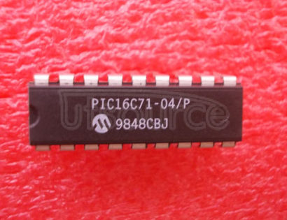 PIC16C71-04P 8-Bit CMOS Microcontrollers with A/D Converter