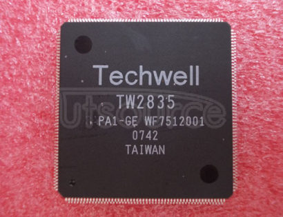 TW2835-PA1-GE 4  Channel   Video   and   Audio   Controller   For   Security   Applications