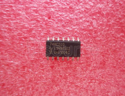 74HC20D 74HC/HCT20<br/> Dual 4-input NAND gate