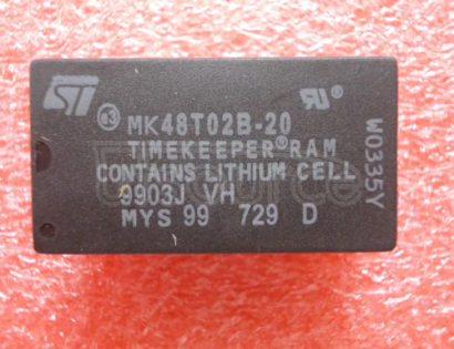 ST MK48T02B-20 DIP-24 CMOS 2K X 8 TIMEKEEPER SRAM - New Old Stock