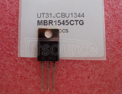 MBR1545CTG 15A 45V Schottky Rectifier<br/> Package: TO-220 3 LEAD STANDARD<br/> No of Pins: 3<br/> Container: Rail<br/> Qty per Container: 50