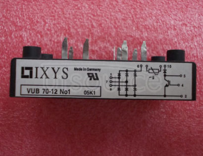 VUB70-12NO1 Three   Phase   Rectifier   Bridge   with   IGBT   and   Fast   Recovery   Diode   for   Braking   System