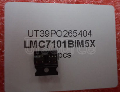 LMC7101BIM5X Tiny Low Power Operational Amplifier with Rail-To-Rail Input and Output