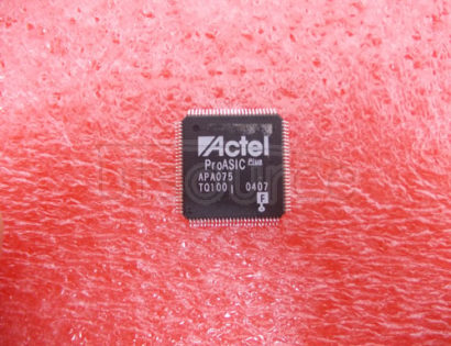 APA075-TQ100 FPGA ProASICPLUS&#174<br/> Family 75K Gates 180MHz Commercial 0.22um CMOS Technology 2.5V 100-Pin TQFP