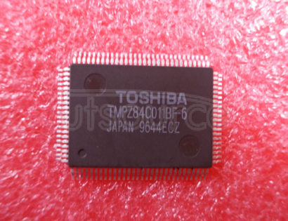 TMPZ84C011BF-6 IC 8-BIT, MICROCONTROLLER, PQFP100, 14 X 20 MM, MINI, PLASTIC, QFP-100, Microcontroller
