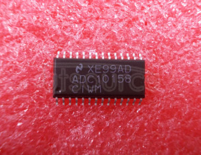 ADC10158CIWM ADC10154 - 10-Bit Plus Sign 4 Microseconds ADCs With 4- or 8-Channel Mux, Track/hold And Reference, Package: Soic Wide, Pin Nb=24