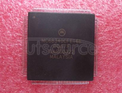 MC68340CFE16E The MC68340 is a high-performance 32-bit integrated processor with direct memory access (DMA), combining an enhanced M68000-compatible processor, 32-bit DMA, and other peripheral subsystems on a single integrated circuit. The MC68340 CPU32 delivers 32-bit CISC processor performance from a lower cost 16-bit memory system. The combination of peripherals offered in the MC68340 can be found in a diverse range of microprocessor-based systems. Systems requiring very high-speed block transfers of data can benefit from the MC68340.
