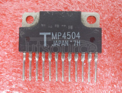 MP4504 TRANSISTOR 5 A, 100 V, 4 CHANNEL, PNP, Si, POWER TRANSISTOR, 2-32B1B, SIP-12, BIP General Purpose Power