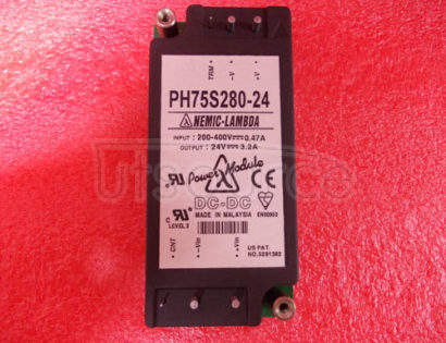 PH75S280-24 SIMPLE FUNCTION, 50 TO 600W DC-DC CONVERTERS