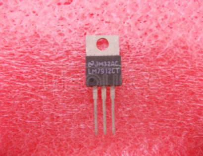 LM7912CT 3-Terminal 1A Negative Voltage Regulator<br/> Package: TO-220<br/> No of Pins: 3<br/> Container: Rail