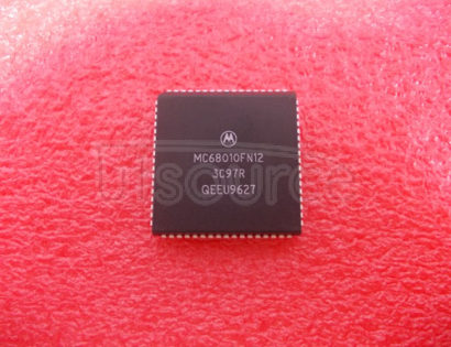 MC68010FN12 Microprocessor, 32-Bit, 12MHz, CMOS, PQCC68, PLASTIC, LCC-68