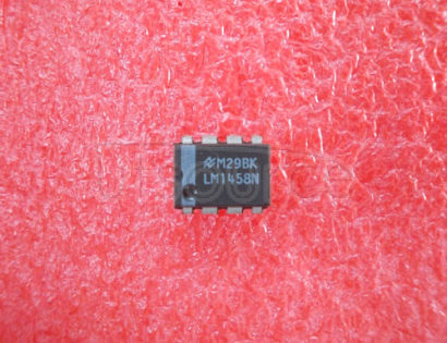 LM1458N Dual Operational Amplifier<br/> Package: DIP<br/> No of Pins: 8<br/> Container: Rail