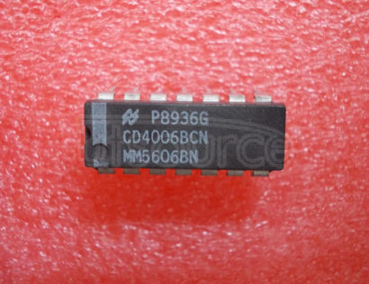 CD4006BCN CMOS 18-Stage Static Shift Register 14-CDIP -55 to 125