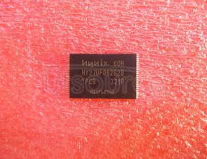 HY27UF082G2B-TPCB The HY27UF082G2B-TPCB is a 8-bit 2GB NAND Flash IC. The device is offered in 3.3V Vcc power supply and with x8 and x16 I/O interface Its NAND cell provides the most cost-effective solution for the solid state mass storage market. The memory is divided into blocks that can be erased independently so it is possible to preserve valid data while old data is erased. The device contains 2048 blocks, composed by 64 pages. A program operation allows to write the 2112-byte page in typical 200us and an erase operation can be performed in typical 1.5ms on a 128kB block. Data in the page can be read out at 25ns cycle time per byte(x8). The I/O pins serve as the ports for address and data input/output as well as command input. This interface allows a reduced pin count and easy migration towards different densities, without any rearrangement of footprint. Commands, Data and Addresses are synchronously introduced using CE, WE, RE, ALE and CLE input pin.