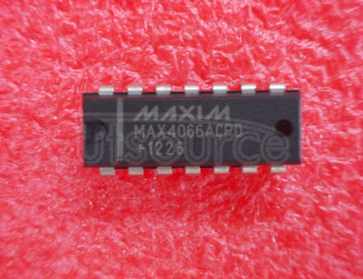 MAX4066ACPD Low-Cost, Low-Voltage, Quad, SPST, CMOS Analog Switches