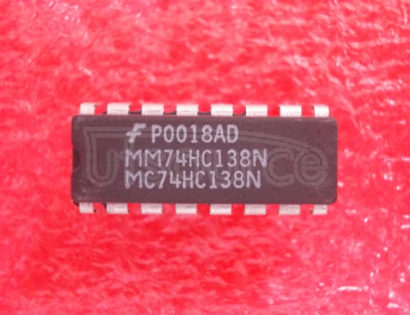 MM74HC138N 3 to 8 Line Decoder<br/> Package: DIP<br/> No of Pins: 16<br/> Container: Rail
