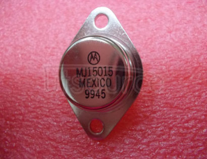 MJ15015 The Bipolar Power Transistor is designed for high power audio, stepping motor and other linear applications. It can also be used in power switching circuits such as relay or solenoid drivers, dc-to-dc converters, inverters or for inductive loads requiring higher safe operating area than the 2N3055.