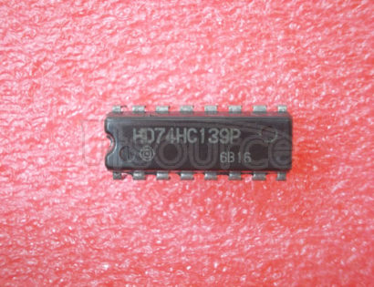 HD74HC139P Logic IC<br/> Function: Dual 2-to-4 line Decoder/Demultiplexer<br/> Package: DIP