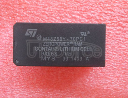 M48Z58Y-70PC1 64 Kbit 8Kb x 8 ZEROPOWER SRAM