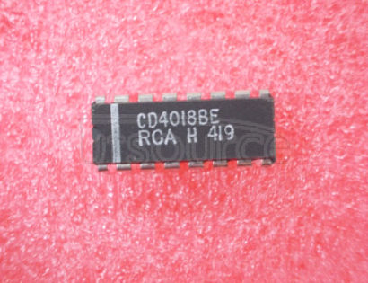CD4018BE CMOS PRESETTABLE DIVIDE-BY-N COUNTER