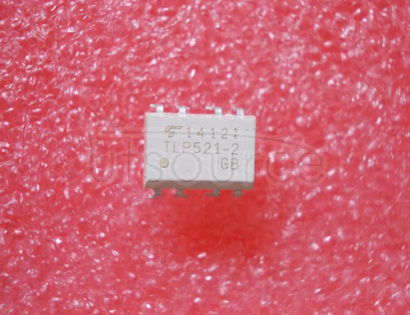 TLP521-2 Optocoupler - Transistor Output, 2 CHANNEL TRANSISTOR OUTPUT OPTOCOUPLER, PLASTIC, 11-10C4, DIP-8