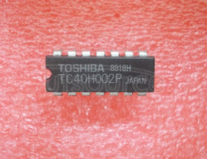 TC40H002P IC,LOGIC GATE,QUAD 2-INPUT NOR,CMOS,DIP,14PIN,PLASTIC