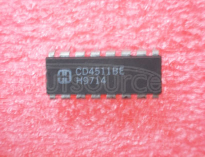 CD4511BE CMOS BCD-TO-7-SEGMENT LATCH DECODER DRIVERS