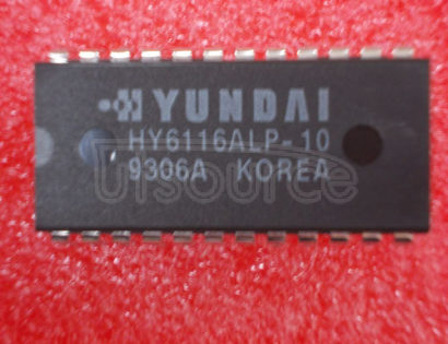 HY6116ALP-10 Standard SRAM, 2KX8, 100ns, CMOS, PDIP24, 0.600 INCH, PLASTIC, DIP-24