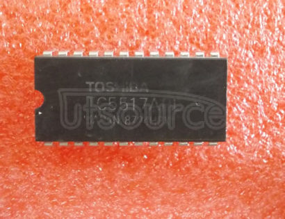 TC5517APL Static RAM, 2Kx8, 24 Pin, Plastic, DIP