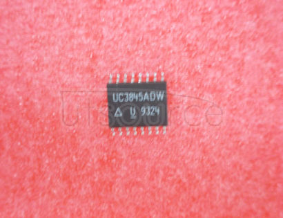 UC3845ADW 1A SWITCHING CONTROLLER, 500kHz SWITCHING FREQ-MAX, PDSO16, GREEN, PLASTIC, SOIC-16